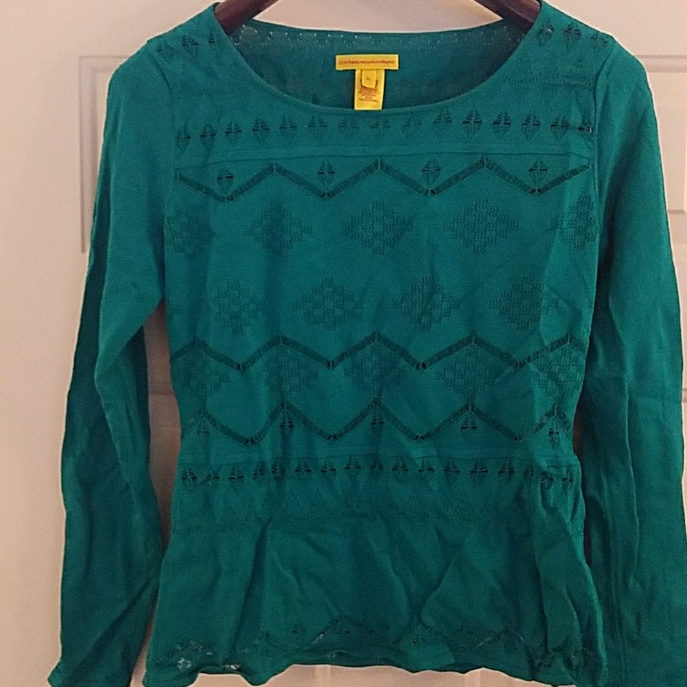 Catherine Malandrino Teal Sweater Size XL